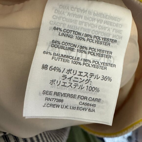 J. Crew Colorful Jacquard Stripe Pencil Skirt Straight Skirt Lined Fringe Hem - Picture 14 of 16